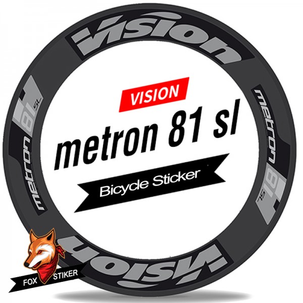 Road Bicycle Wheels Rim Decal Stickers for Vision Metron 81SL